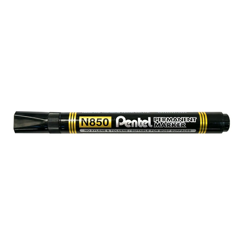 Rotulador permanente Pentel N850 negro punta redonda de trazo 1,5 a 3 mm