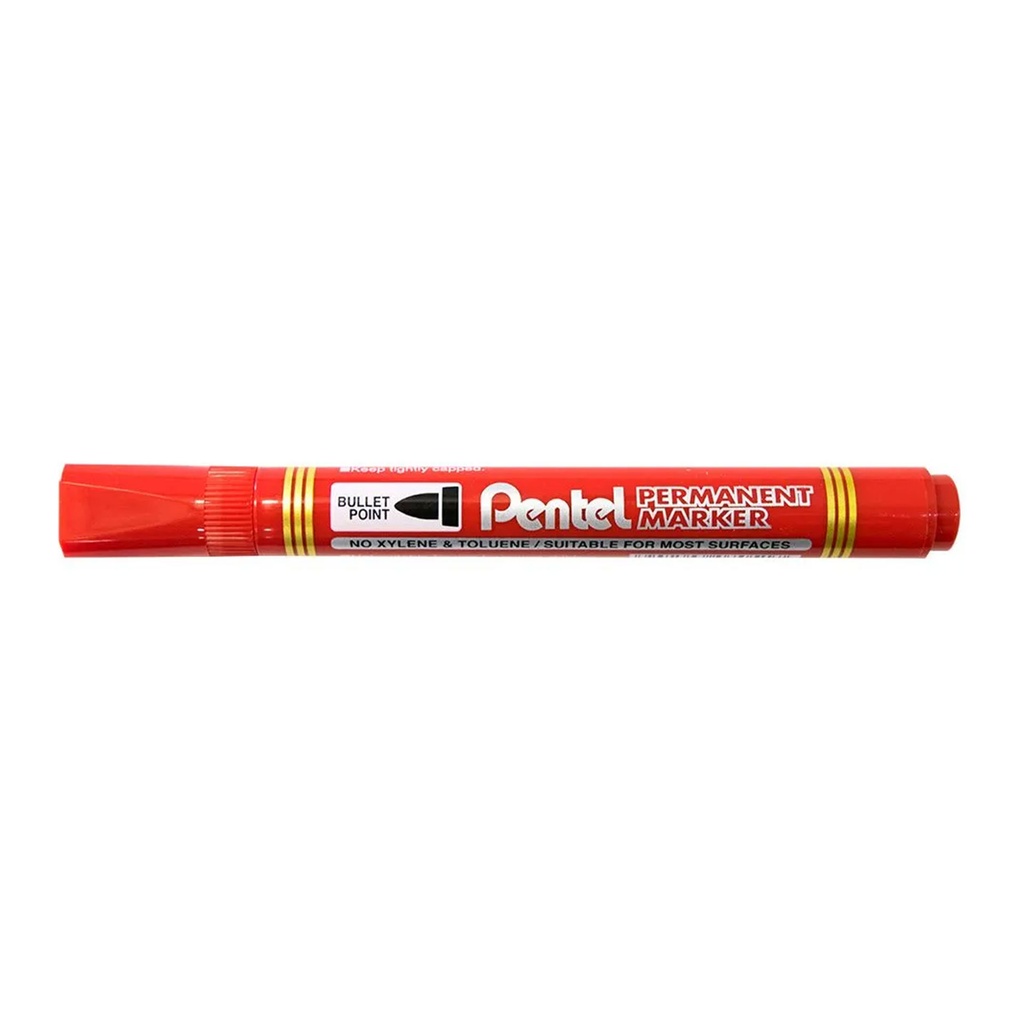 Rotulador permanente Pentel N850 rojo con tinta resistente y punta redonda