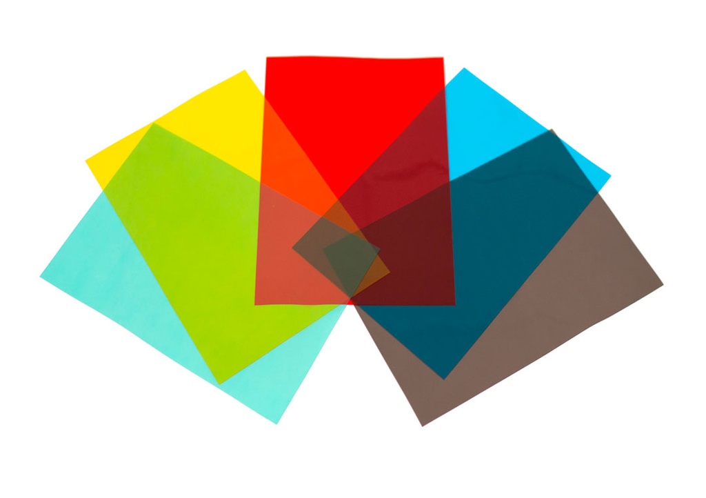 Gama de colores de portadas de encuadernación de PVC transparente de 180 micras