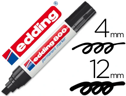 Rotulador permanente Edding 800 negro