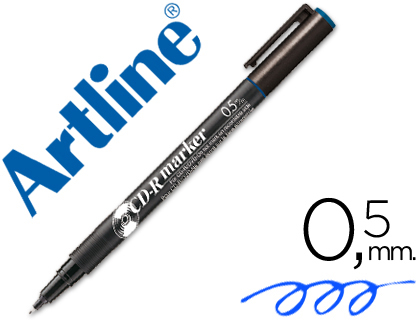 Rotulador permanente Artline 883 azul EK-883 CD Marker