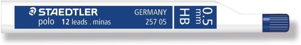 Minas Staedtler Polo 257 0,5 mm HB (Tubo con 12 minas)