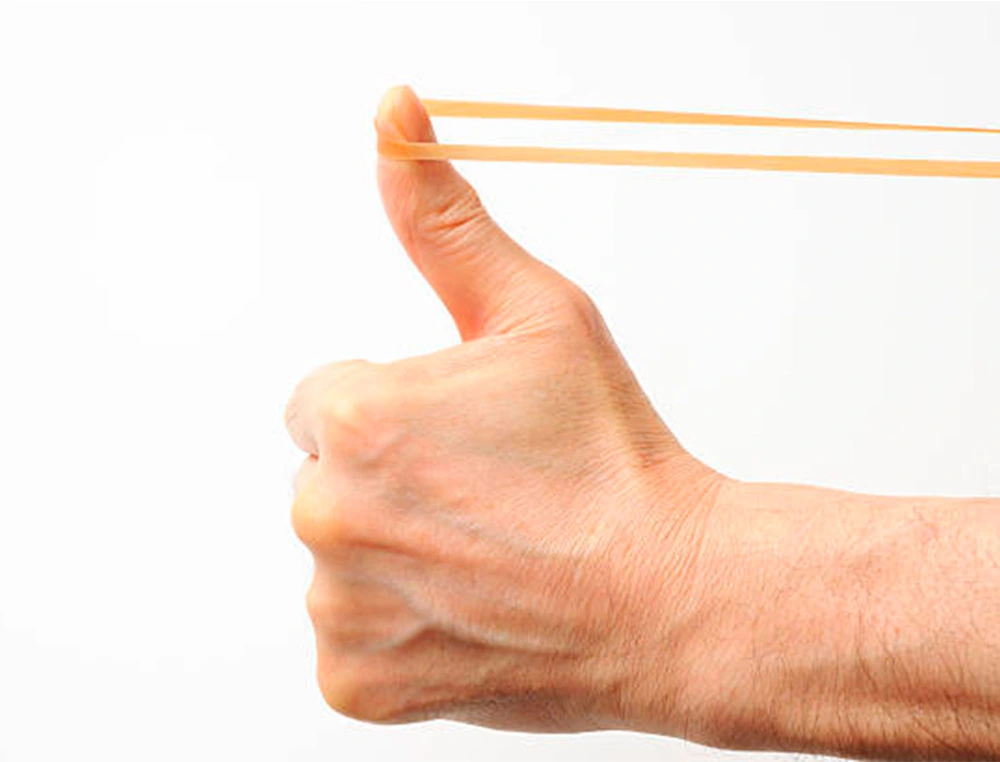 Gomas elásticas de 20cm Q-Connect (Caja 1 kg)