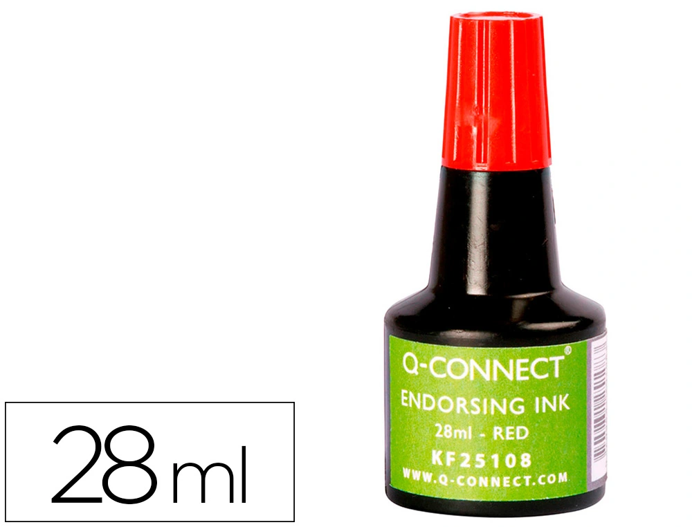 Tinta para tampón rojo Q-Connect