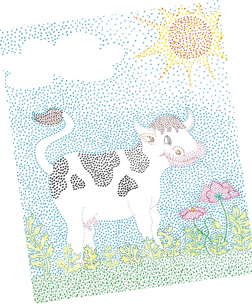 Rotuladores escolares Jovi en acción sobre cartulina o manualidades escolares