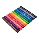 Estuche rotuladores escolares Jovi 12 unidades punta gorda lavables