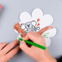 Rotuladores Jovi escolares de 12 unidades usados en dibujo creativo