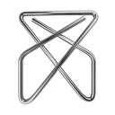 Clips mariposa metálicos con acabado niquelado que evita la oxidación