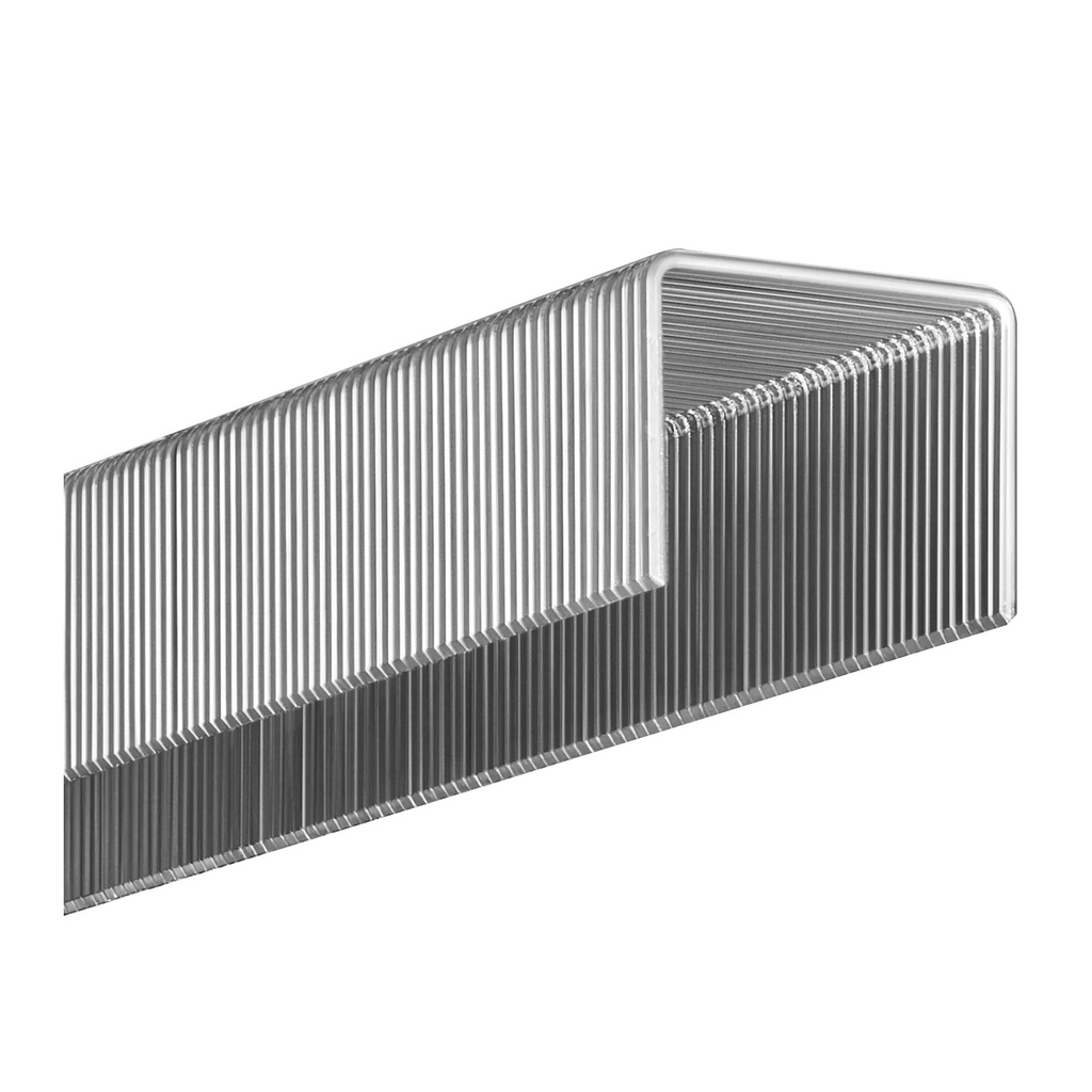 Grapas metálicas galvanizadas de gran capacidad para grapadoras profesionales, ideales para documentos gruesos y uso intensivo en oficina