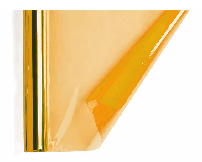 25 hojas de 50 x 65 cm de papel celofán naranja troqueladoen rollo de 0,50 x 16,25 m
