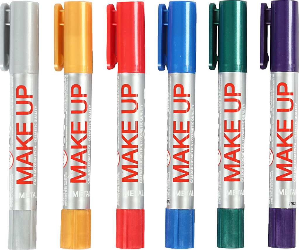 Maquillaje infantil PlayColor Metallic (6 colores metalizados)