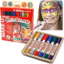 Maquillaje infantil PlayColor Metallic (6 colores metalizados)