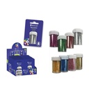 Botes de brillantina en colores básicos de Bismark