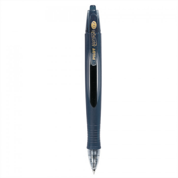Bolígrafo retráctil Gel Pilot Alphagel 0.7 negro