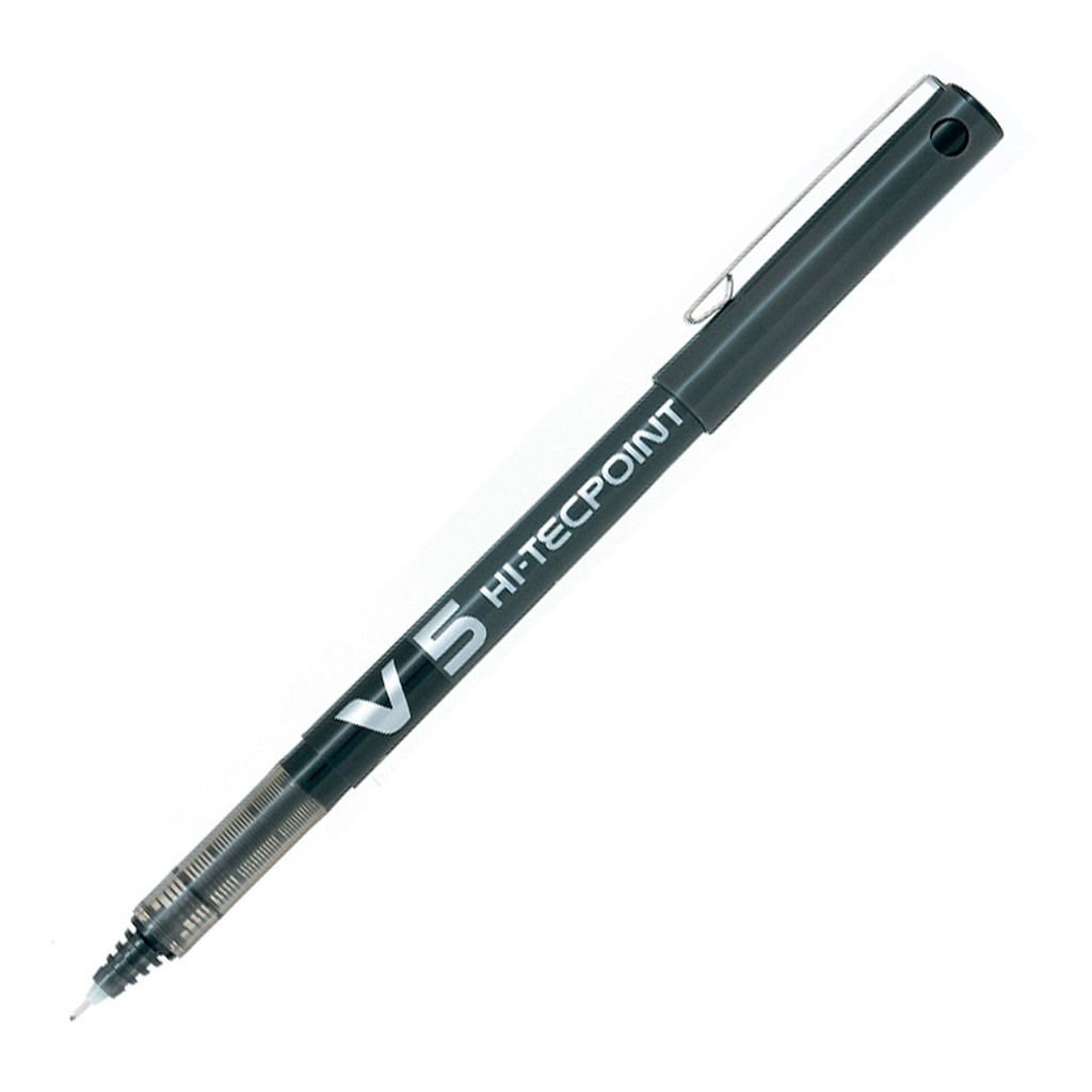 Bolígrafos roller Pilot V5 Hi-Tecpoint negro (Caja de 12)