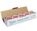 Pintura de dedos Jovi 125 ml bermellón uso infantil y escolar
