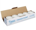 Pintura de dedos Jovi 125 ml blanco uso infantil y escolar caja de 5 unidades