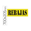 Cartel de "REBAJAS" 700 x 250 mm