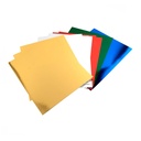 10 cartulinas metalizadas de color
