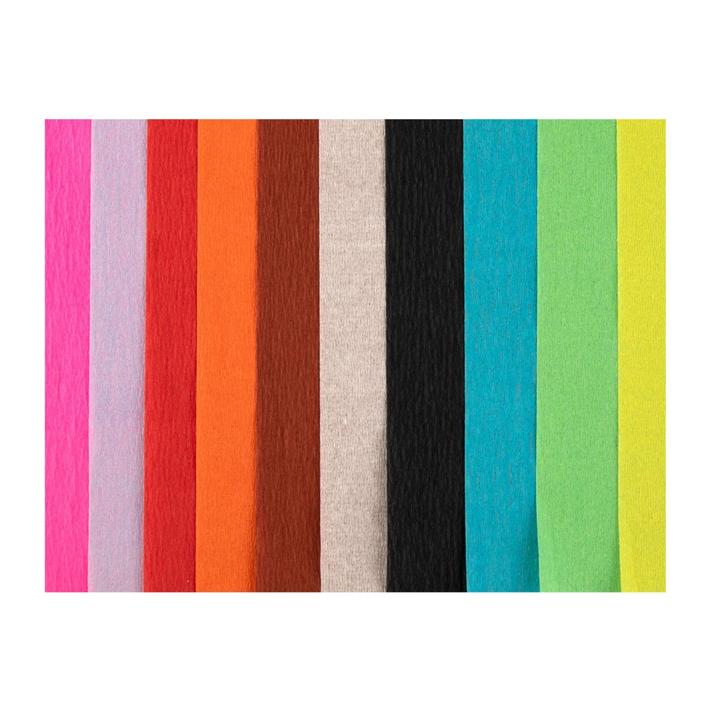 Colores de papel crespón de bloc de 315 x 240 mm
