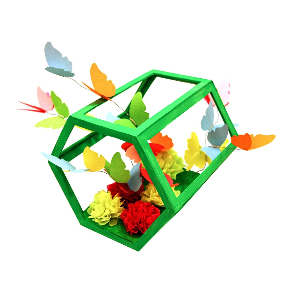 Manualidad escolar creada con bloc de papel de seda de colores 315 x 240 mm