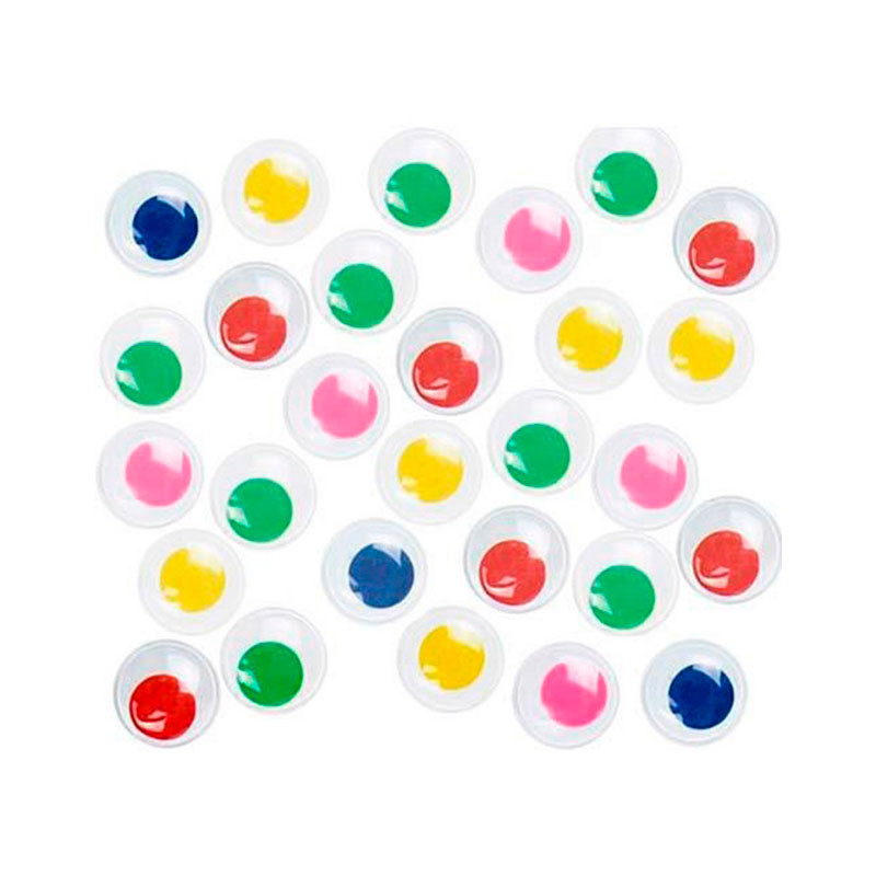 Ojos de colores adhesivos APLI