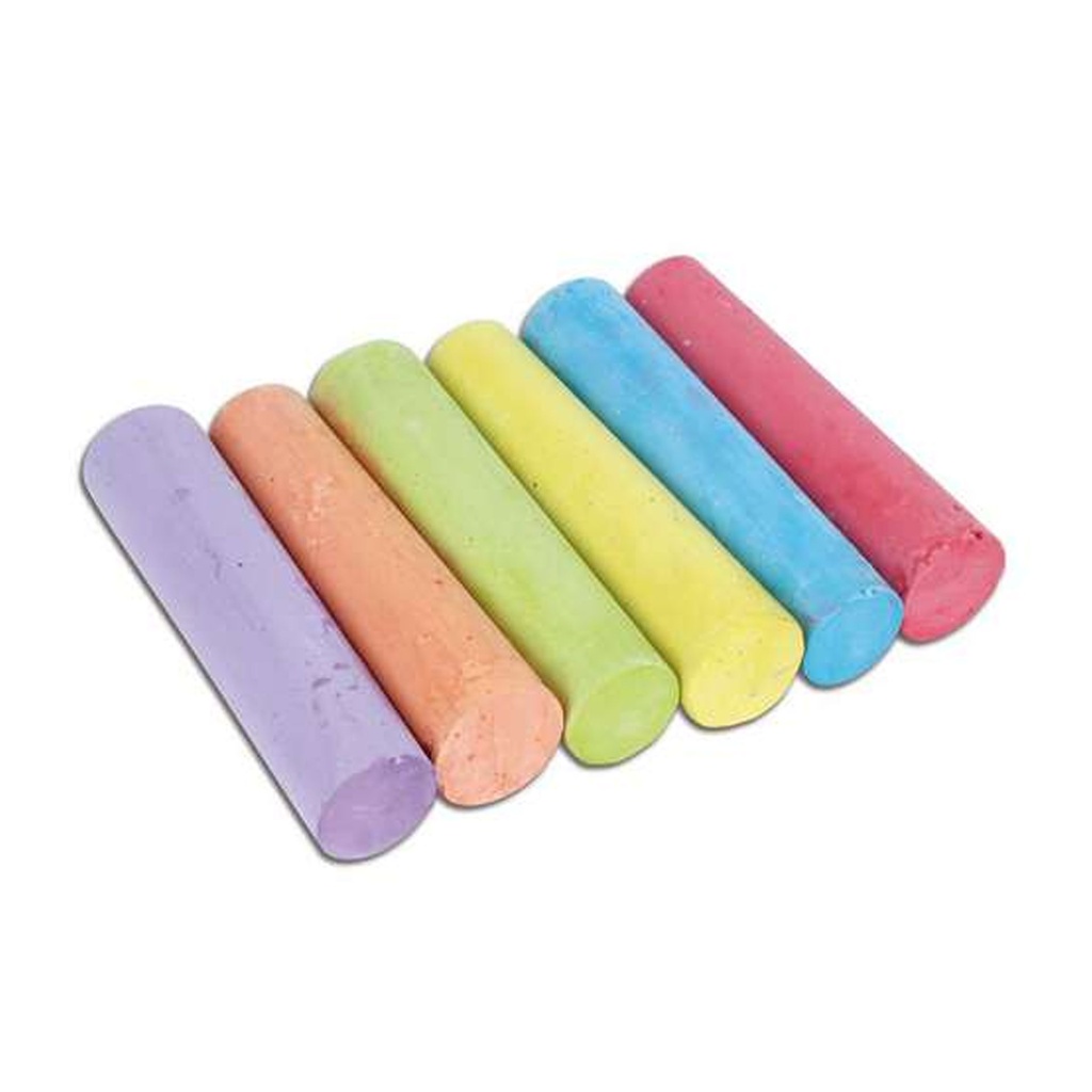 Tizas grandes de colores para suelo Jumbo Chalk Apli