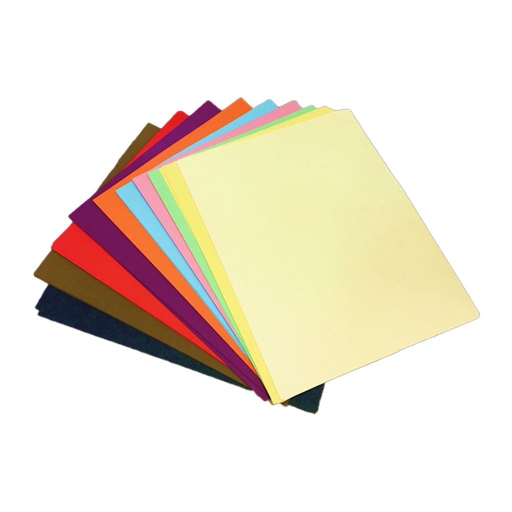Colores surtidos de cartulinas tamaño 50 x 65 cm para manualidades, papelería y uso escolar