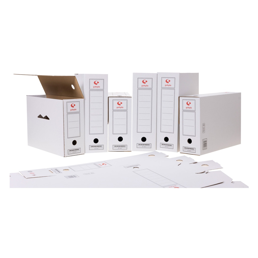 Cajas de archivo definitivo cartón Folio Grafoplás Ecoclassic