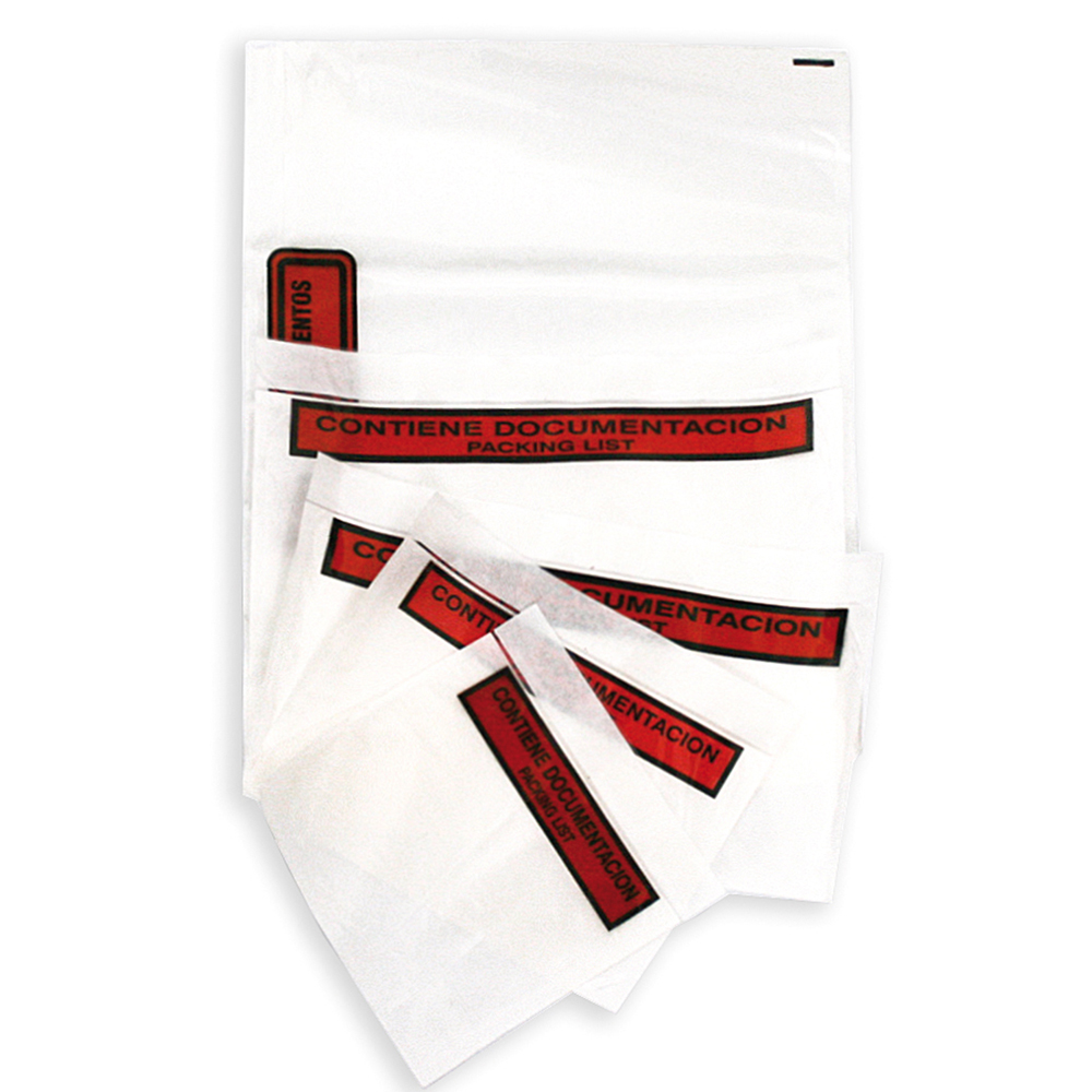 Sobres adhesivos "CONTIENE DOCUMENTACIÓN" 240 x 130 mm (Caja de 250)