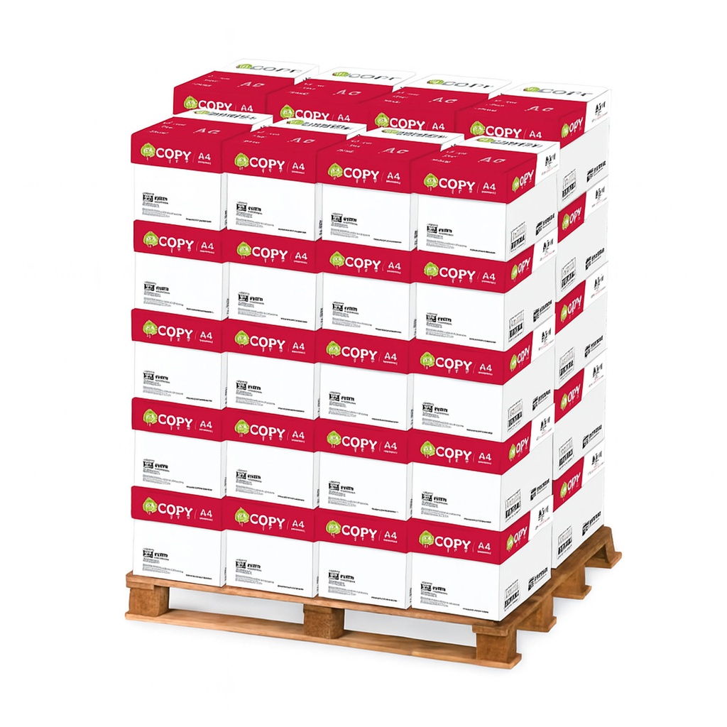 Papel A4 80 g/m² en palets para comprar al precio más barato directamente al mayorista