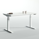 Mesa Mobility de Actiu con tablero recto y estructura elevable en tres tramos