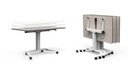 Mesa elevable, abatible y móvil con ruedas Talent de Actiu