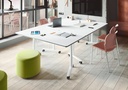 Mesa abatible y móvil con ruedas Talent de Actiu de 69 cm de fondo