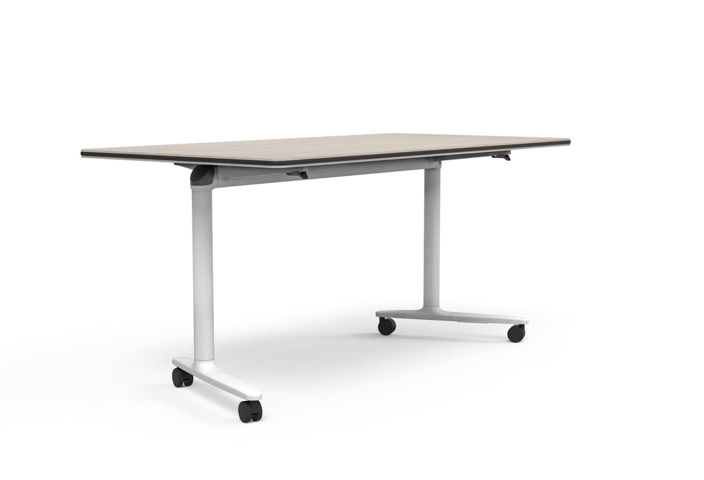 Mesa abatible y móvil con ruedas Talent de Actiu de 69 cm de fondo