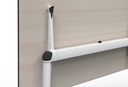 Mesa abatible y móvil con ruedas Talent de Actiu de 69 cm de fondo