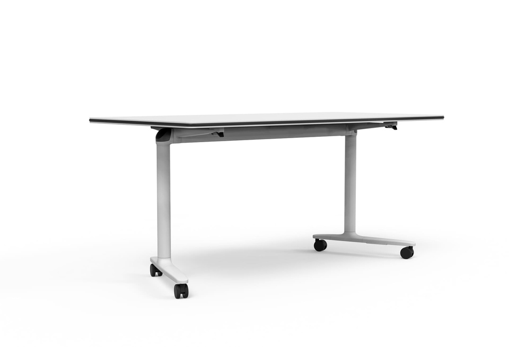 Mesa abatible y móvil con ruedas Talent de Actiu de 80 cm de fondo