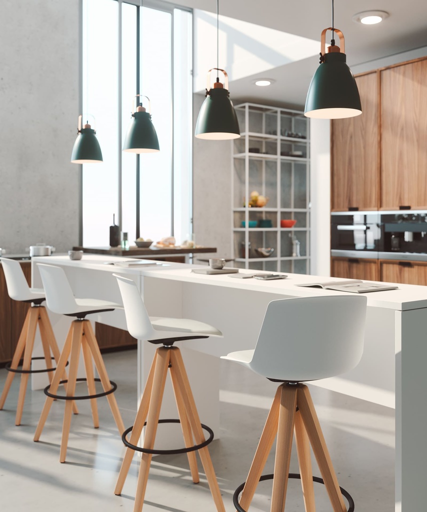 Mesa Ofimat Plus alta en blanco