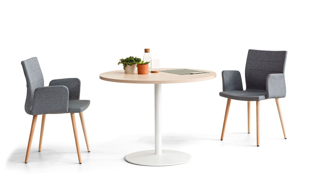 Mesa Tabula con tablero de madera