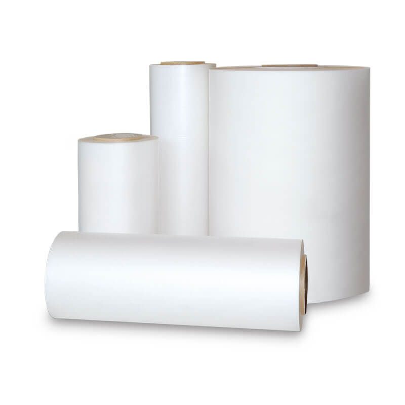 Distintos formatos de bobinas de polipropileno BOPP para laminar por calor con plastificadoras térmicas