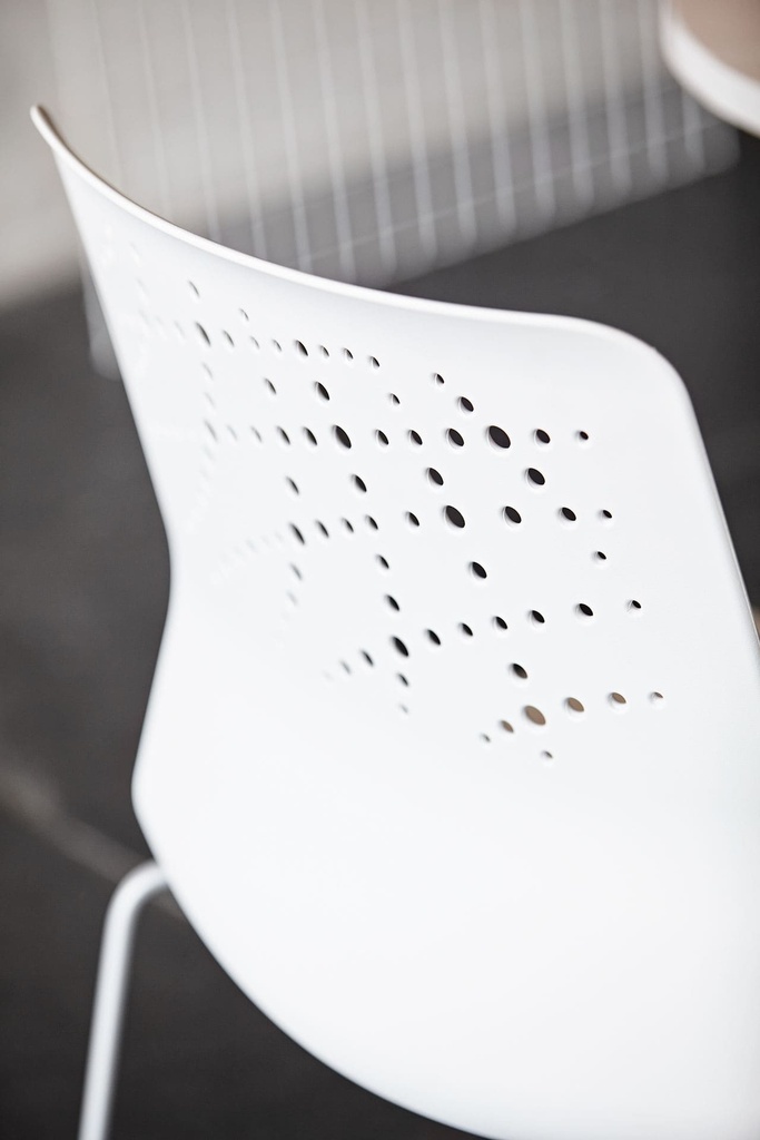 Silla Urban Block 10 con 4 patas blanca