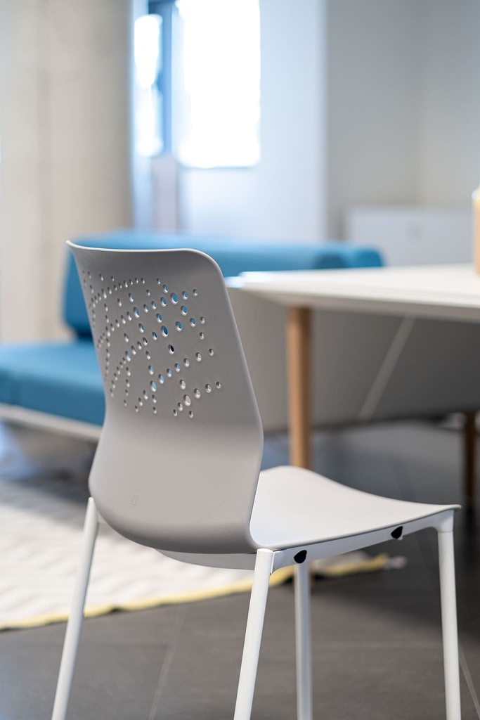 Silla Urban Block 10 con 4 patas gris