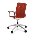 Silla Urban Block 10 con ruedas y asiento sin tapizado