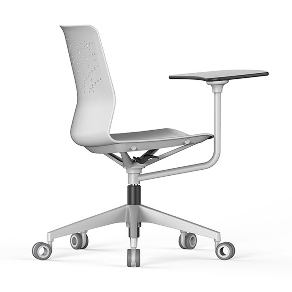 Silla Urban Block 10 con base de 5 ruedas y pala de escritura 360º