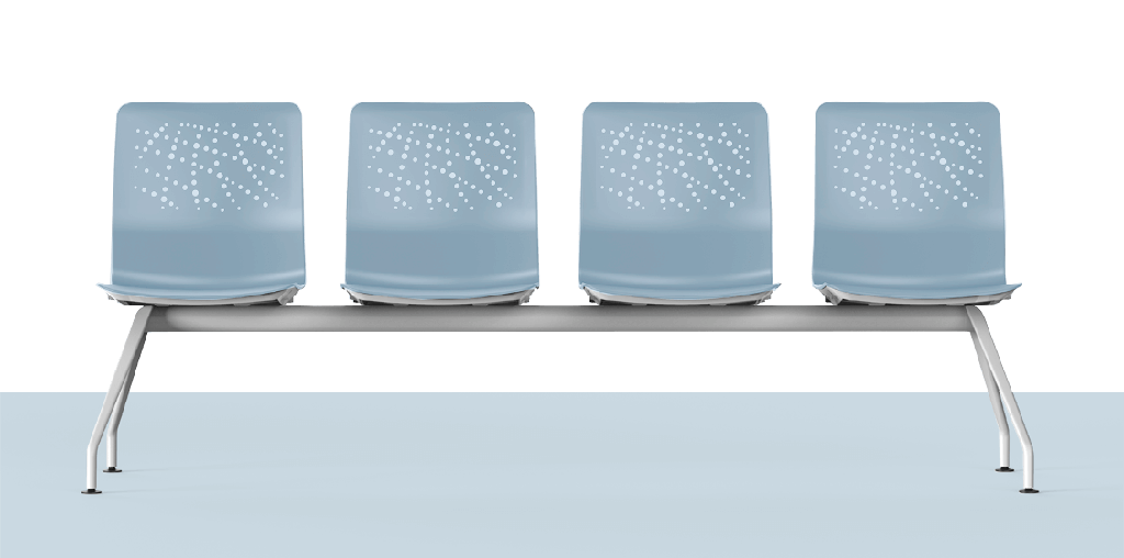 Bancada Urban en azul