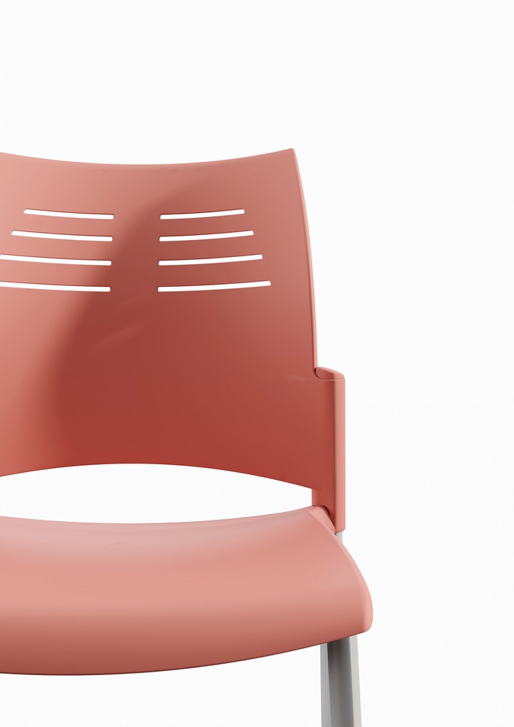 Silla Spacio de Actiu en rosa coral 