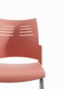 Silla Spacio de Actiu en rosa coral 