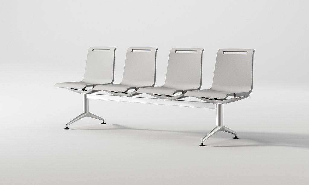 Bancada Mit de 4 asientos en blanco