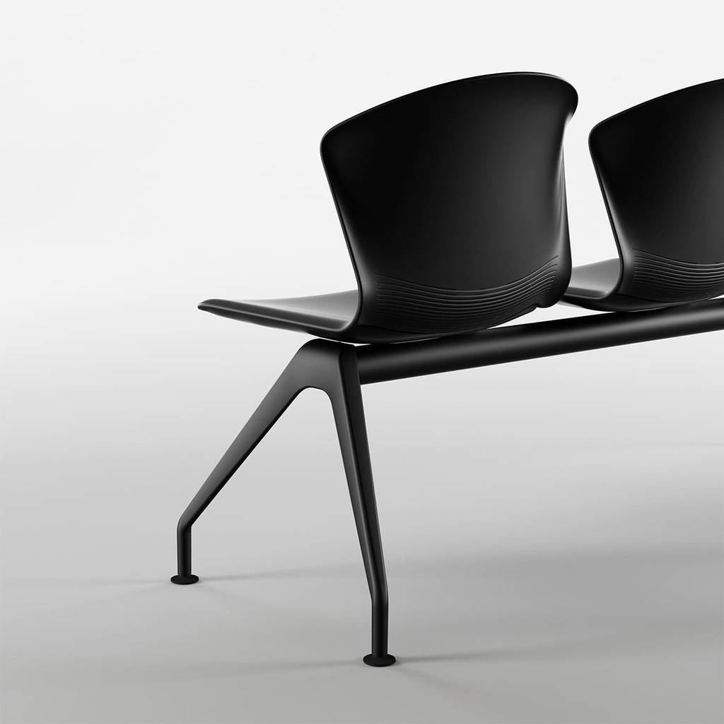 Bancada Whass de asiento ergonómico en color negro