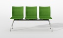 Bancada Uma de 3 asientos verde